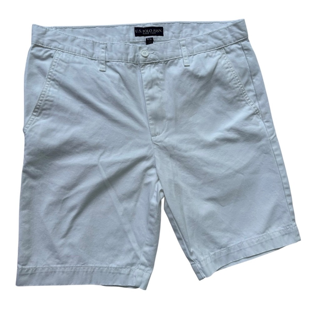 U.S.‎ Polo Assn. Chino Shorts Flat Front Casual Everyday Shorts W36